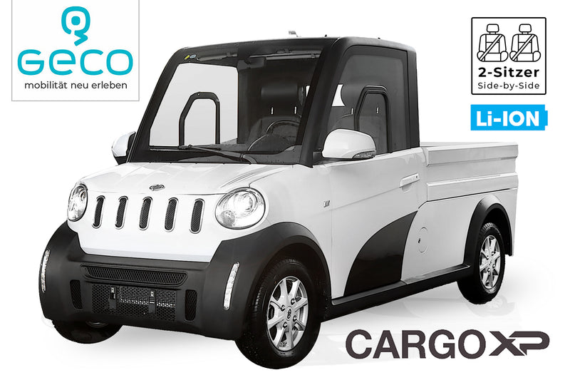 Load image into Gallery viewer, Geco CARGO gXP | Elektrische Pick-up / Open Bakwagen | 10,08 kWh Lithiumbatterij | 150 km Actieradius | 2-zitter | 460 kg Laadvermogen