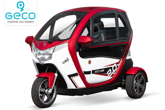 Geco Olé V9 |Scooter rijbewijs| 3wieler&nbsp; | 2-zitter Digitale Display| achterruitrijcamera | Elektrische ramen | Airco