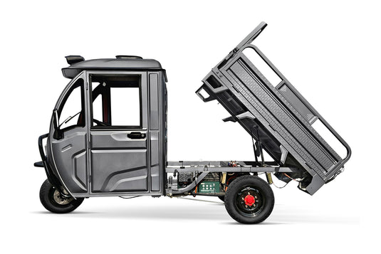 GECO P100 gXP Elektrische Driewieler Kipper met Cabine
