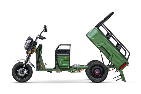 GECO Moto Truck P10 gXP driewielige elektrische cargomotor / Tuk Tuk met kiepbak (72V)