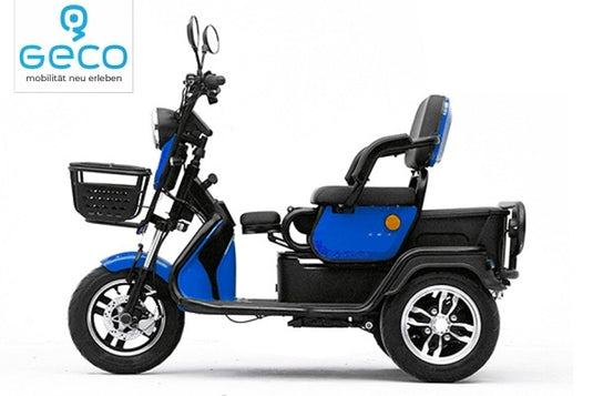 Geco Senio CX2 800W | Rijbewijs Vrij | Twee Persoons | Scootmobiel