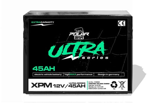Polar Bär AGM Accu Ultra Serie XPM 12V 45Ah – Onderhoudsvrij & Extra Krachtig
