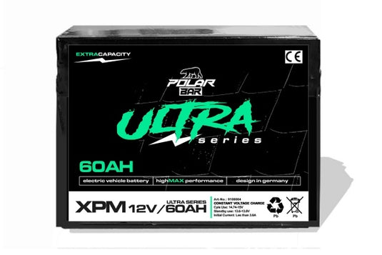 Polar Bär AGM Accu Ultra Serie XPM 12V 60Ah – Maximale Kracht & Onderhoudsvrij