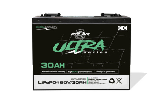 Polar Bär Ultra LiFePO₄ Accu 60V 30Ah – Krachtige Lithium Batterij voor Elektrische Voertuigen
