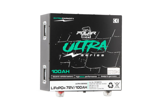 Polar Bär Ultra LiFePO₄ Accu 72V 100Ah – Slimme Lithium Power met App & BMS