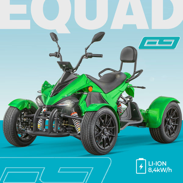 Load image into Gallery viewer, Geco E9 E-Quad 8kW Lithium – High Performance 2-Persoons Quad 90km/H
